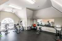 For those who enjoy staying active, the community includes a fitness room with equipment to support a healthy lifestyle.