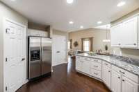 Just off the kitchen you'll find the utility room.