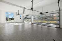 Oversized 4 car garage