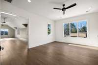 Upstairs Living Room that connects to bonus room