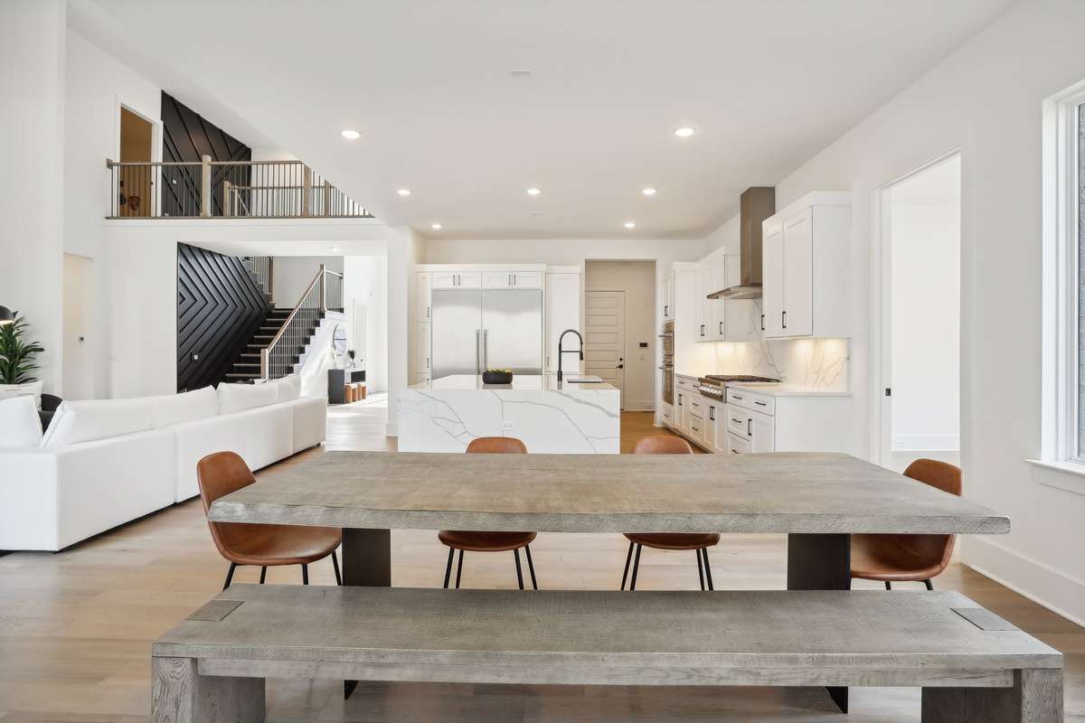 Spacious dining area
