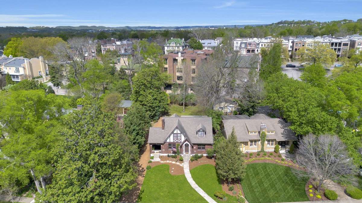 Front Drone View of the Property