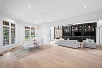 From breakfast room you have views of the back yard.