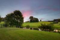 What a peaceful scene.  This is your twilight view from your back door.