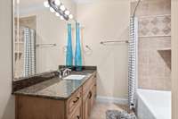 Full bath off the bunkroom.