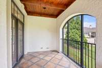 The following will all be pictures of the upstairs wrap around screened porch.