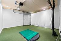 And a golf simulator (all components remain).