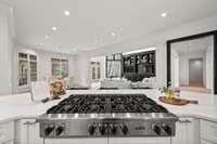 8-burner gas cooktop!