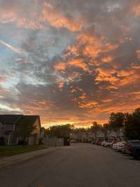 Sunset in our little neighborhood.