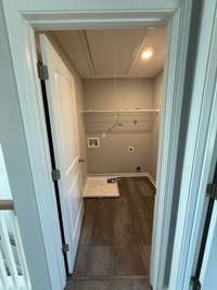 laundry room located upstairs for all of the convenience