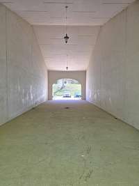 Breeze way to parking lot