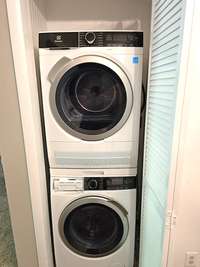 Stackable washer and dryer