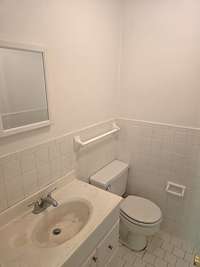 Half Bath off of the dining area