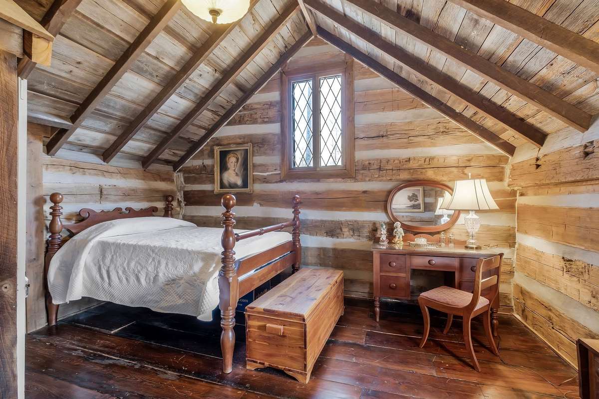 The second bedroom is accessed from the stair landing.