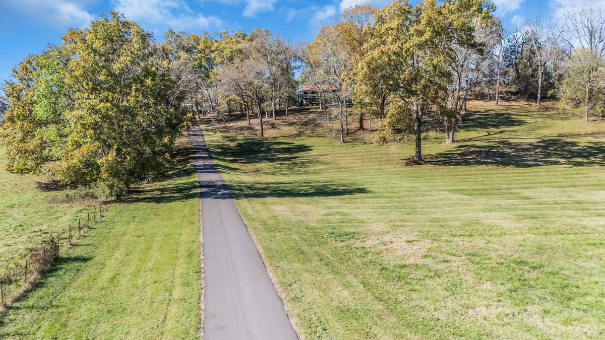 The road to the property has been newly paved.