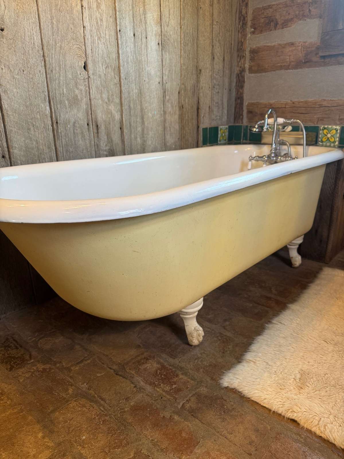 Antique claw foot tub.