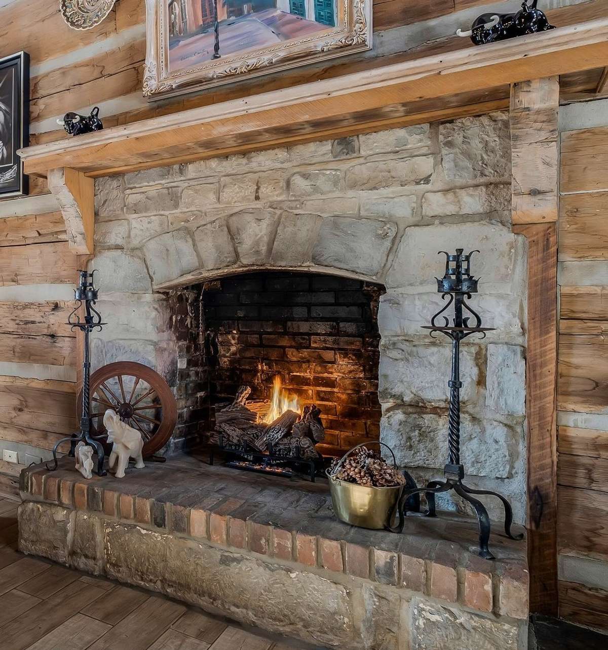 While we haven't been able to document this, previous owners have stated the mantel came from the home of the first govenor of Tennessee, John Sevier.
