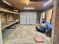 the entire detached garage flooring is concrete