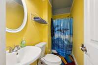 Full bathroom features a single vanity and combo shower/tub. 2326 Amber Glen Dr.  Murfreesboro, TN 37128