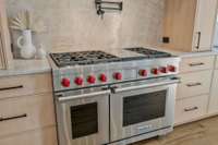 Commercial Grade Wolf gas stove.