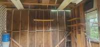 Lights and AC unit in the shed. Lots of space to make it what you want, Man=cave, She-shed, gardening shed, just storage, etc...