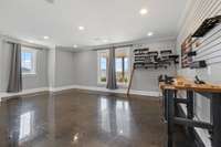 Featuring new flooring, windows, and doors, this space is ready for creativity to flow.