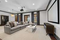 Your private theater awaits—grab the popcorn and enjoy movie nights in this state-of-the-art media room.