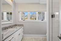 Every bathroom has been completely renovated with timeless finishes.