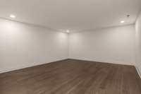Fully finished basement complete with demising walls perfect for a cinema room or home gym.