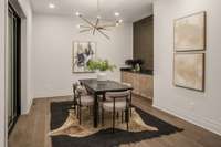 Formal dining room.