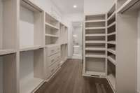 Primary bedroom closet #2.
