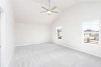 Massive (21 Ft x 13 Ft) Primary Suite with Vaulted Ceilings