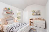 Bedroom #2 with a Walk-In Closet | Virtually Staged