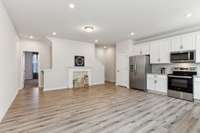 As you make your way to the second floor, this large versatile space awaits!