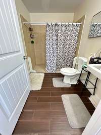 full bathroom on lower level bedroom