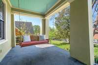 Spend time on the grand front porch
