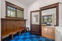 Laundry Room with drop zone.