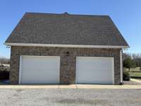 Two car, oversized, attached garage