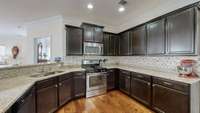 Plenty of room in this open kitchen!