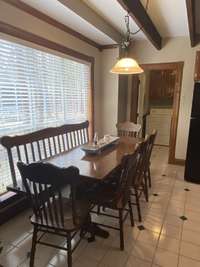 Plenty of room to have a full size table for when the crew arrives!