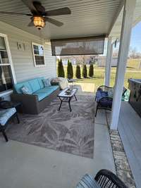 Covered back porch
