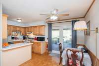 ...to a combination dining area and eat-in kitchen.