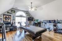 First bonus room, game, room, office, home gym...you pick! Hardwoods continue here