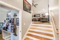 Huge walk-in storage is between the first and second bonus areas