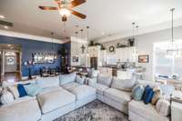 the living area is made for relaxing!