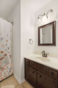 Shared bathroom upstairs.