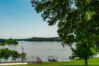 As you walk along Windsor Drive, there are more panoramic views of Old Hickory Lake such as this one.