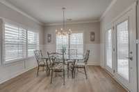 Dining area with lots of natural light.