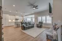 Open floorplan with lots of space for entertaining.