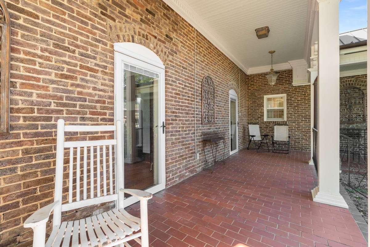Lower rear porch and walkway